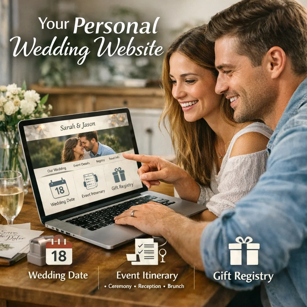 Personalized wedding website